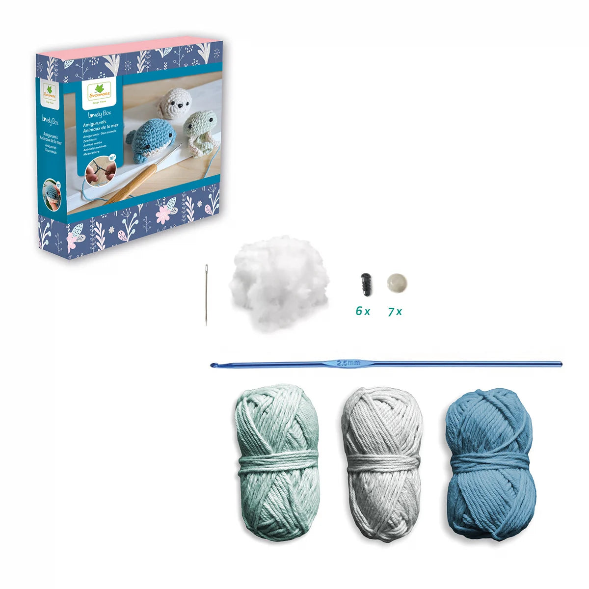 Set croșetat amigurumi - Animale marine - Sycomroe