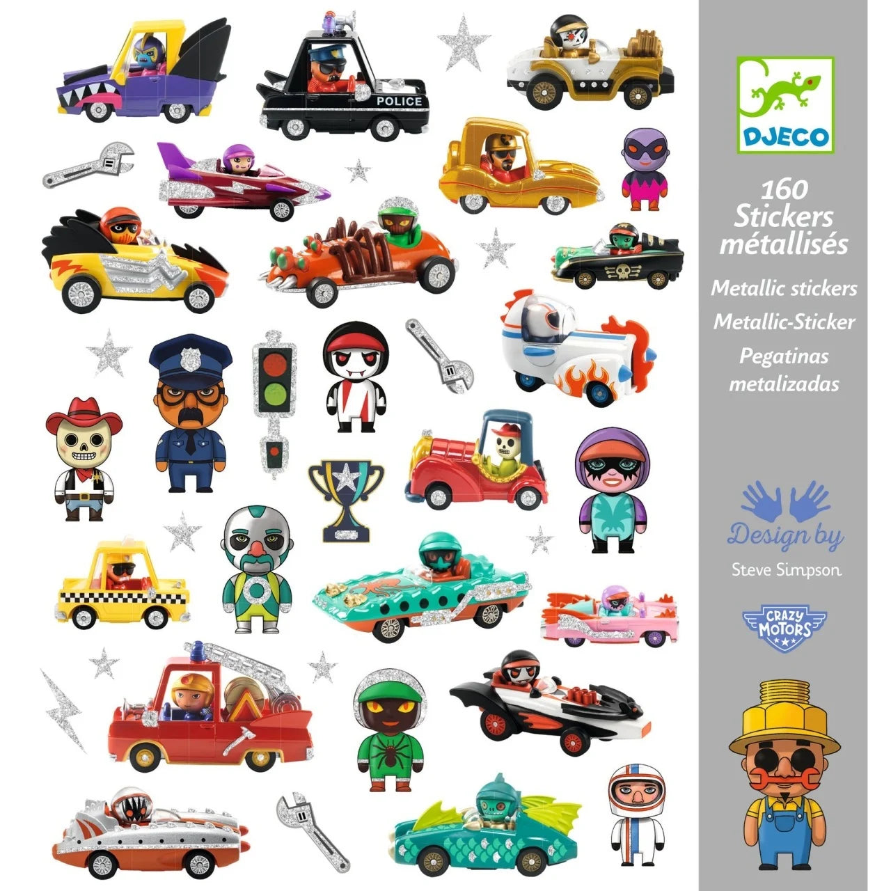 Abțibilduri Vehicule, Djeco