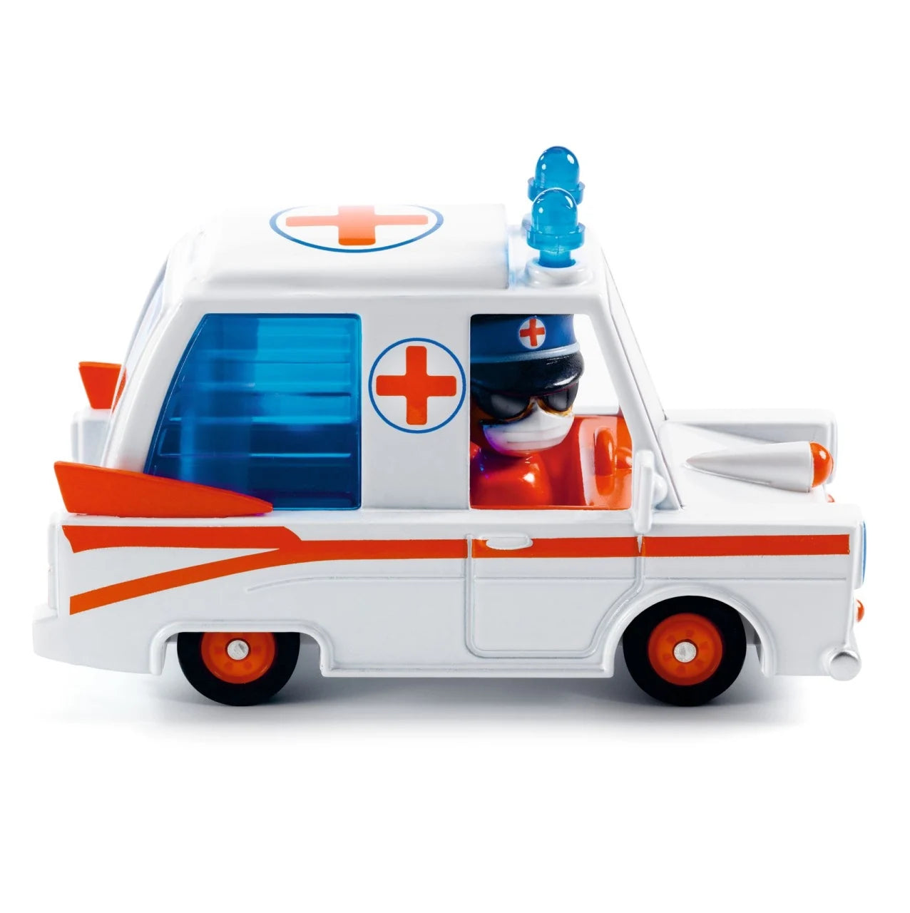 Ambulanța Hurry Ambulance Colecția Crazy Motors, Djeco