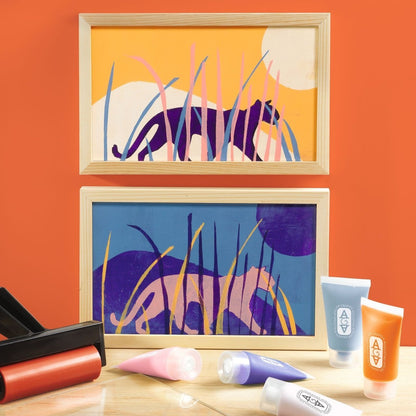 Atelier creativ 47 pentru adulți – Imprimare pe gel, Djeco