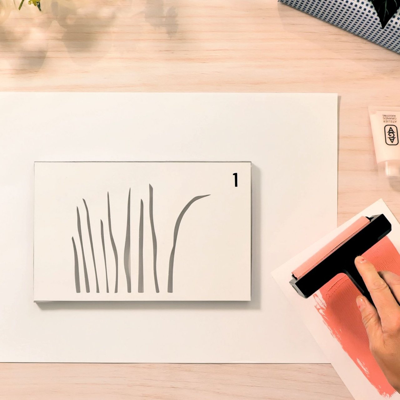 Atelier creativ 47 pentru adulți – Imprimare pe gel, Djeco