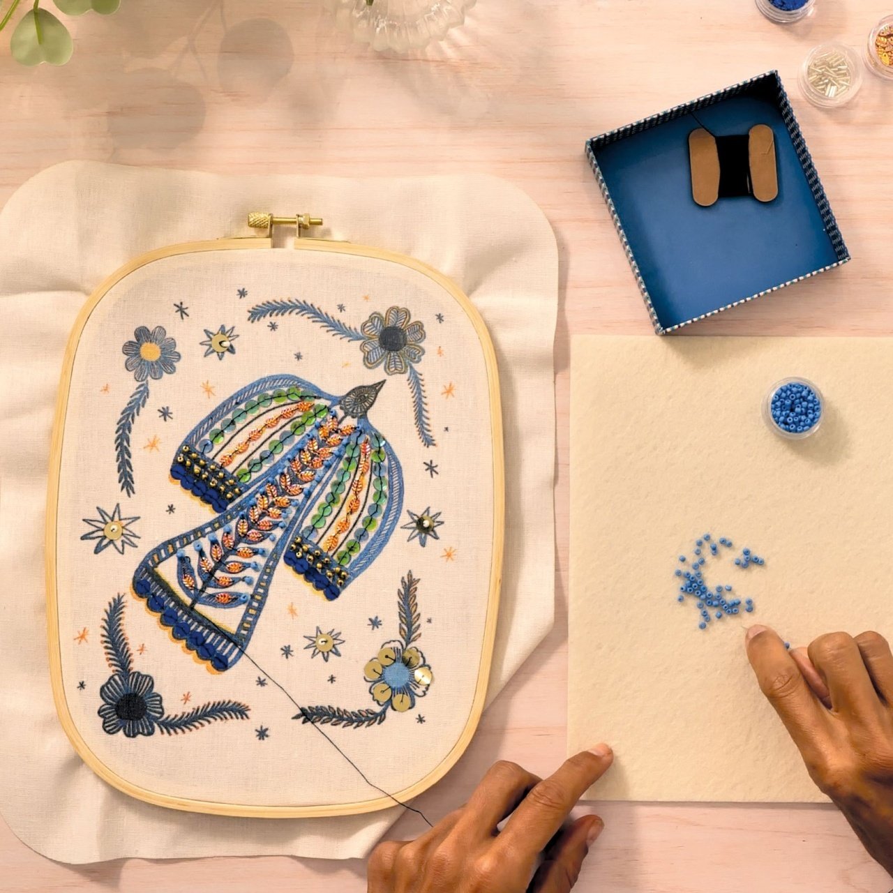 Atelier creativ 59 pentru adulți – Broderie cu mărgele, Djeco