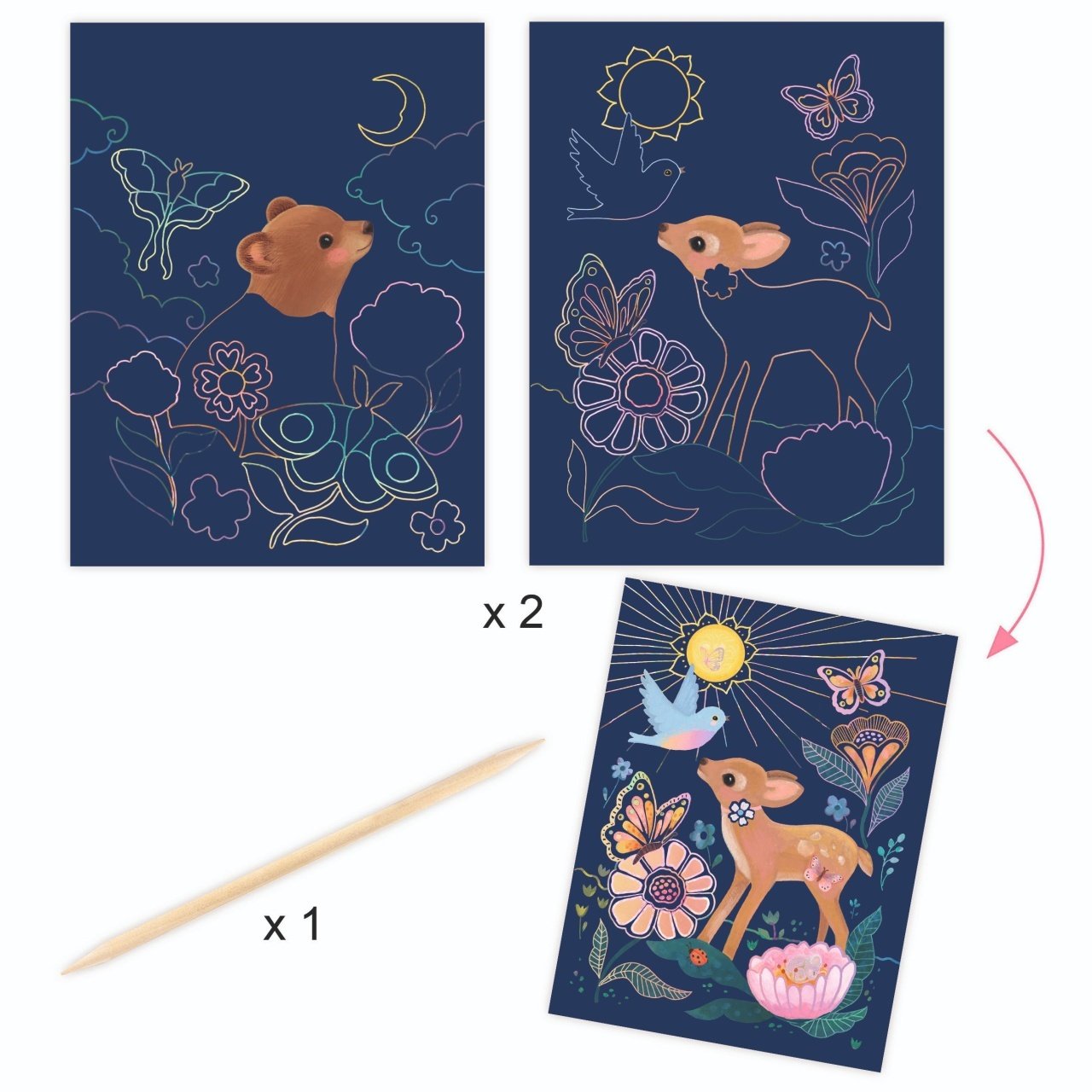 Atelier creativ Animăluțe drăgălașe, Djeco