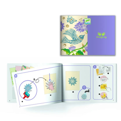 Atelier creativ de gravură – Pasiune pentru flori, Djeco