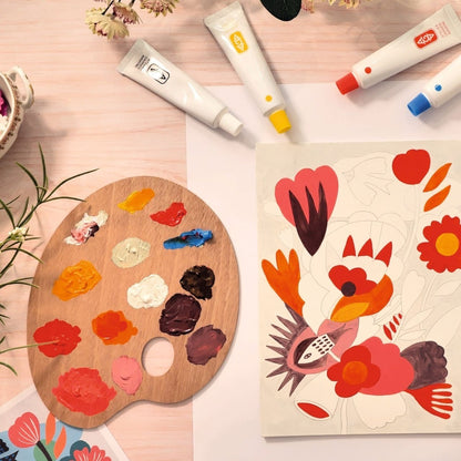 Atelier creativ de pictură pentru adulți Flori, Djeco