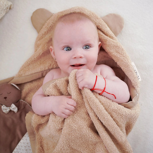 Prosop de baie pentru copii, cu glugă și urechi, 100 x 100 cm - Twindeco