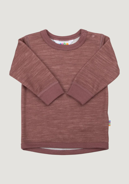 Joha - Bluză din lână merinos și bambus - Goose Dark Rose