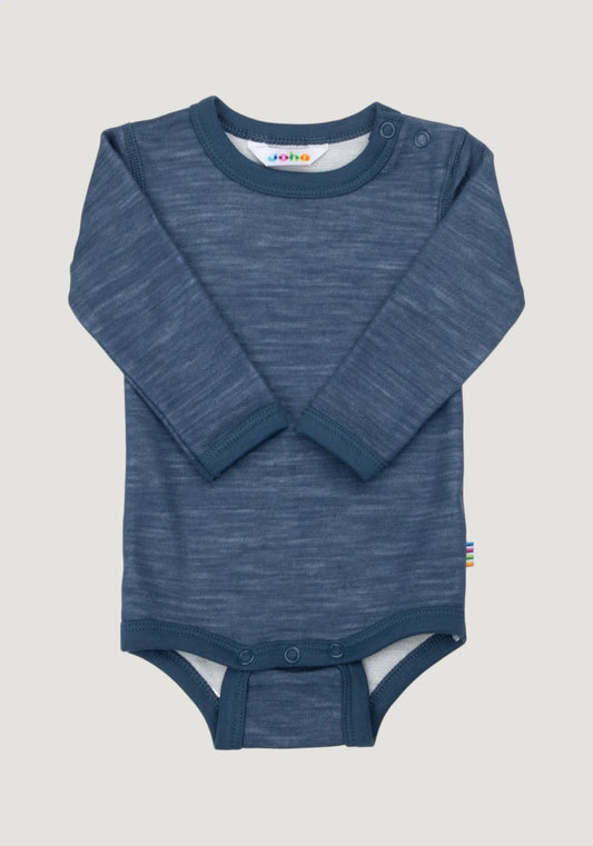 Joha - Body din lână merinos și bambus organic - Propeller Dark Denim