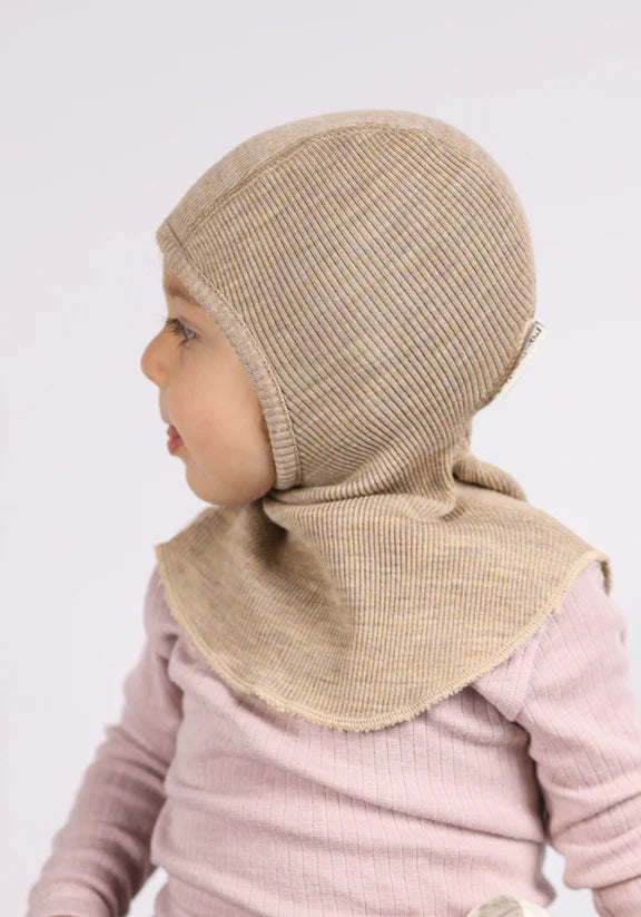 Cagulă Many Months din lână merinos - Drifwood Taupe