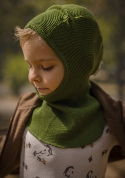 Cagula ManyMonths lână merinos - Garden Moss Green