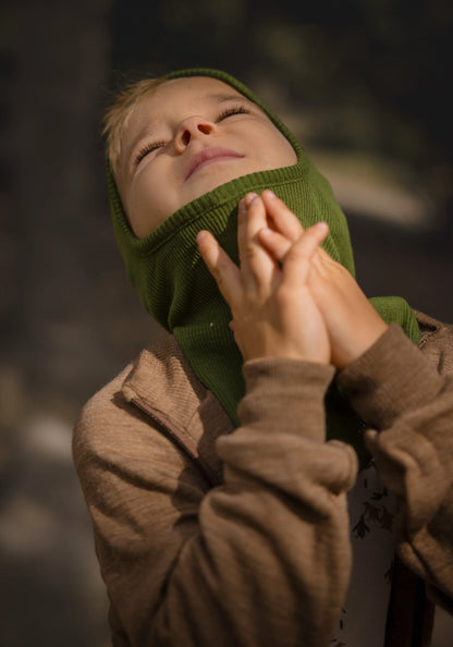 Cagula ManyMonths lână merinos - Garden Moss Green