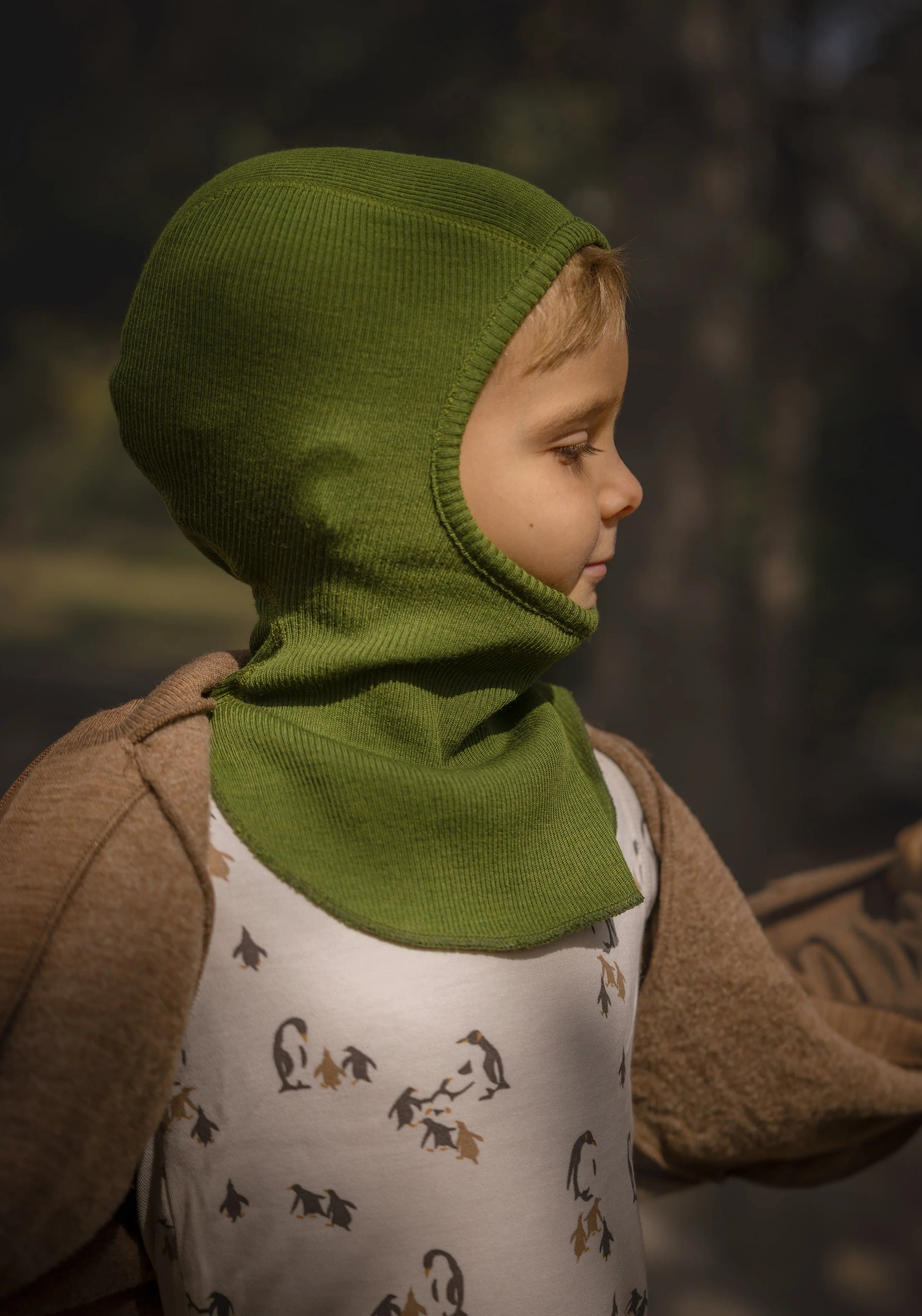 Cagula ManyMonths lână merinos - Garden Moss Green