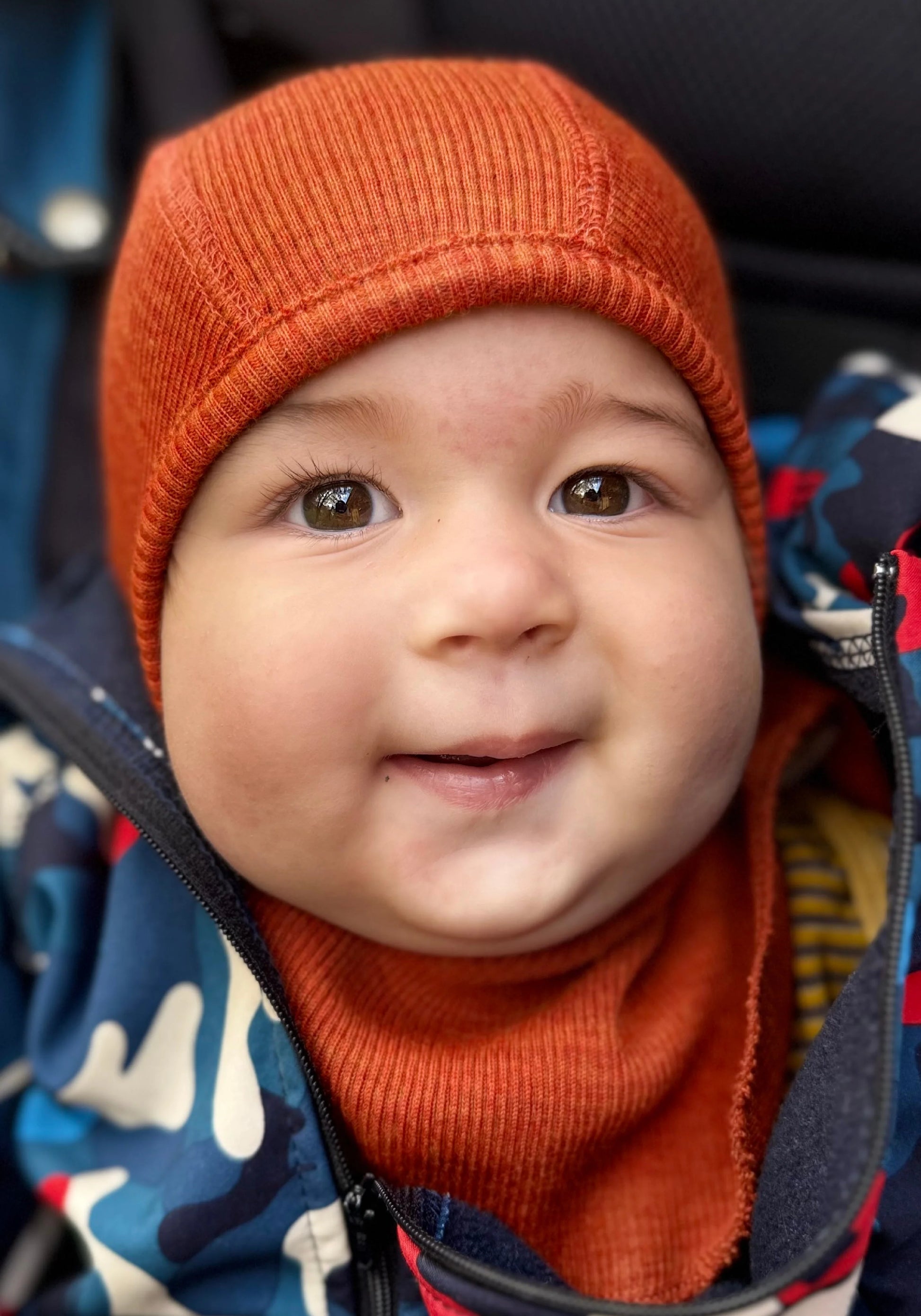 Cagulă lână merinos - Rich Amber