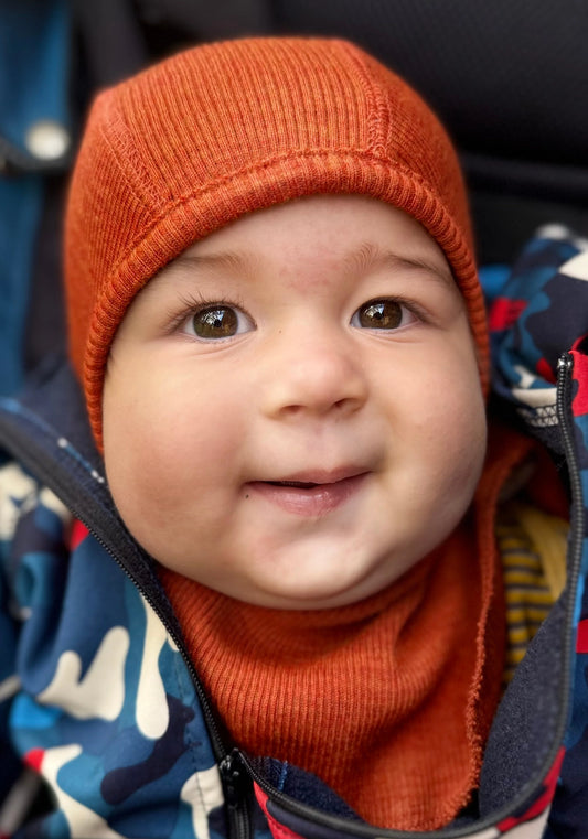 Cagulă lână merinos - Rich Amber