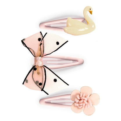 Colecția Plume – 3 agrafe de păr Violette, Djeco