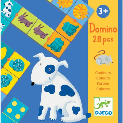 Domino animale și culori puzzle Djeco