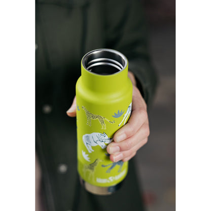 Recipient termos din oțel inoxidabil 355 ml cu capac Sport - Klean Kanteen - Kid Classic Narrow Safari