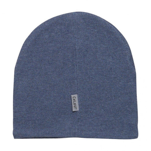 Fes dublat knit din lână și bumbac - China Blue – CeLaVi