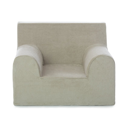 Fotoliu pentru copii Bej, din catifea - Twindeco - Beige Velvet