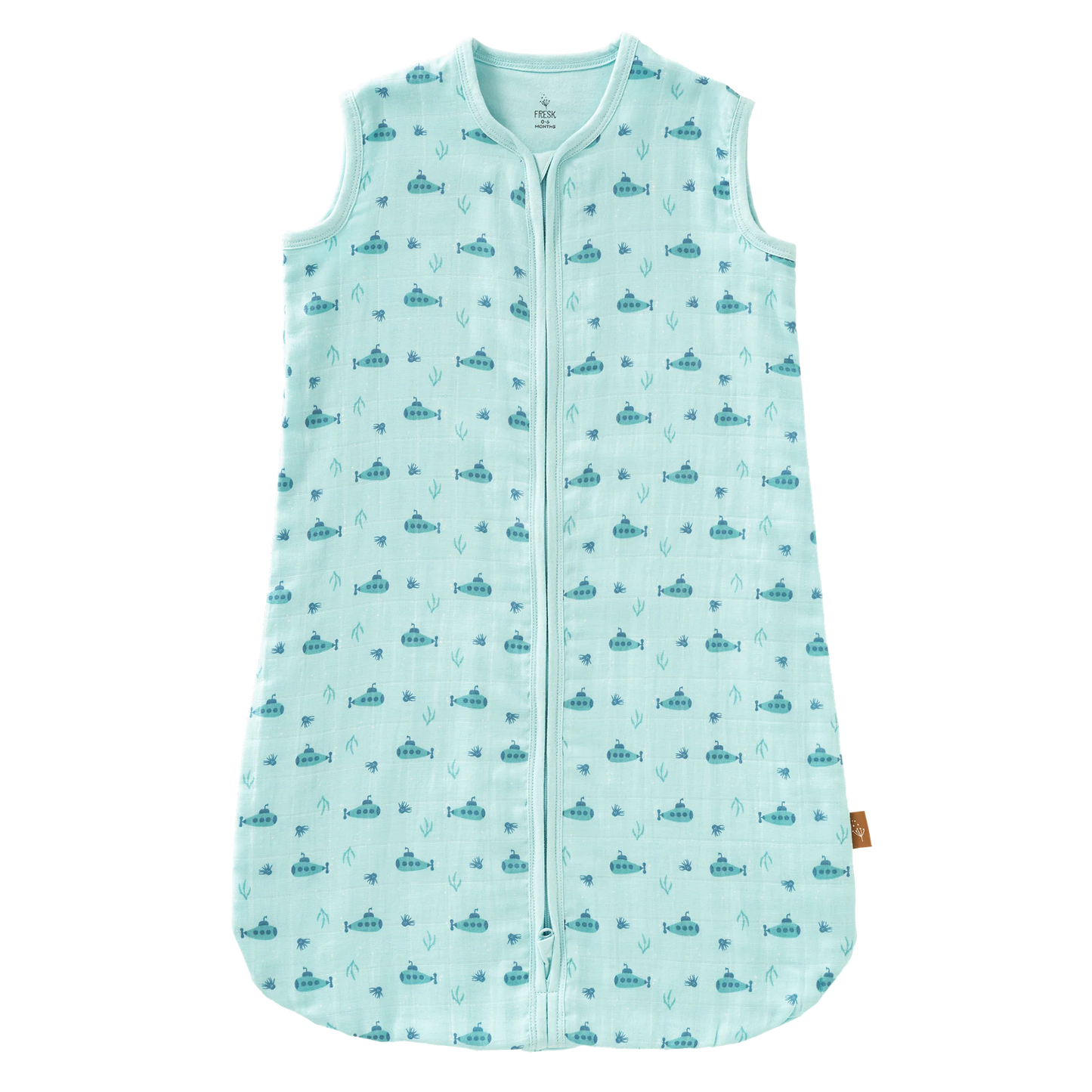 Sac de dormit de muselină, 6-12 luni, model Submarine - Fresk