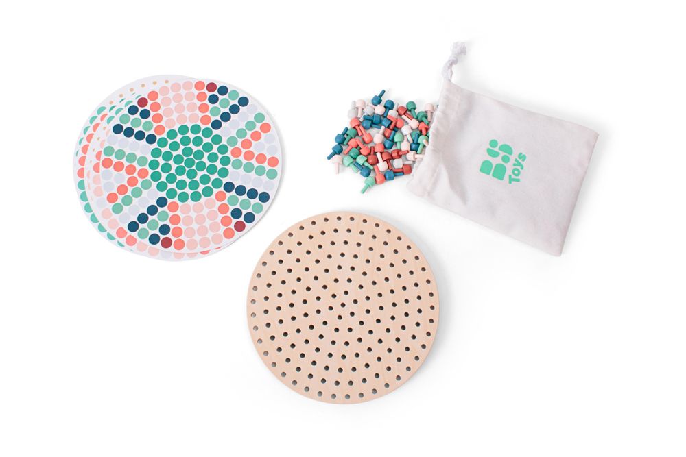 Placă mozaic cu piuneze – BS Toys