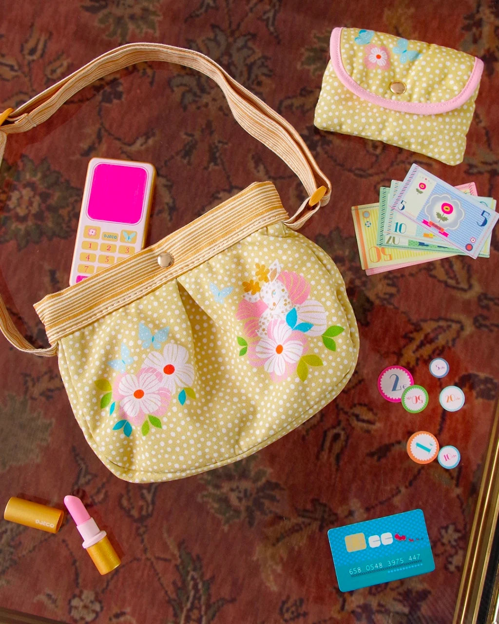 Geantă din bumbac cu accesorii – Djeco