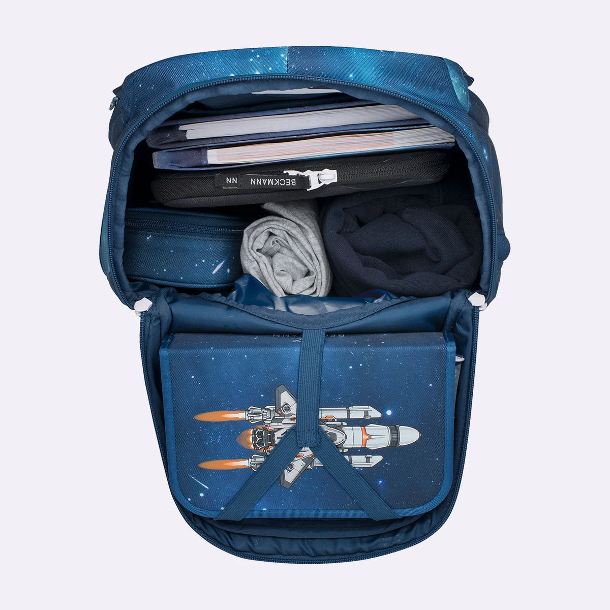 Ghiozdan, rucsac ergonomic cu pernǎ de aer Beckmann, Active Air FLX, Space Mission