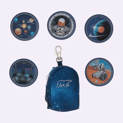 Ghiozdan, rucsac ergonomic cu pernǎ de aer Beckmann, Active Air FLX, Space Mission