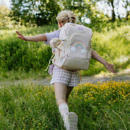 Ghiozdan, rucsac ergonomic cu pernǎ de aer Beckmann, Active Air FLX, Yellow Heart