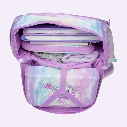 Ghiozdan, rucsac ergonomic cu pernǎ de aer Beckmann Active Air FLX, Unicorn