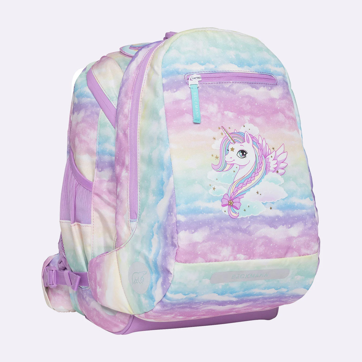 Ghiozdan, rucsac ergonomic cu pernǎ de aer Beckmann Active Air FLX, Unicorn