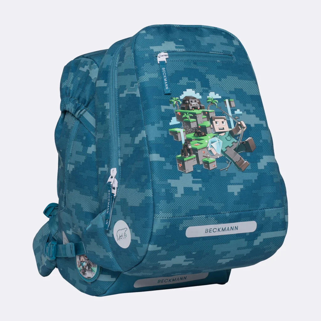 Ghiozdan, rucsac ergonomic Beckmann pentru școală, Clasic, Jungle Game