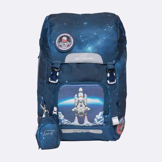 Ghiozdan, rucsac ergonomic Beckmann pentru școală, Clasic Maxi, Space Mission