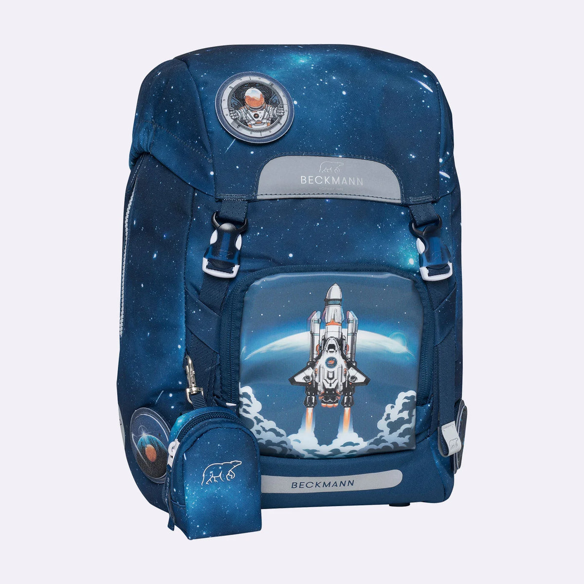 Ghiozdan, rucsac ergonomic Beckmann pentru școală, Clasic, Space Mission