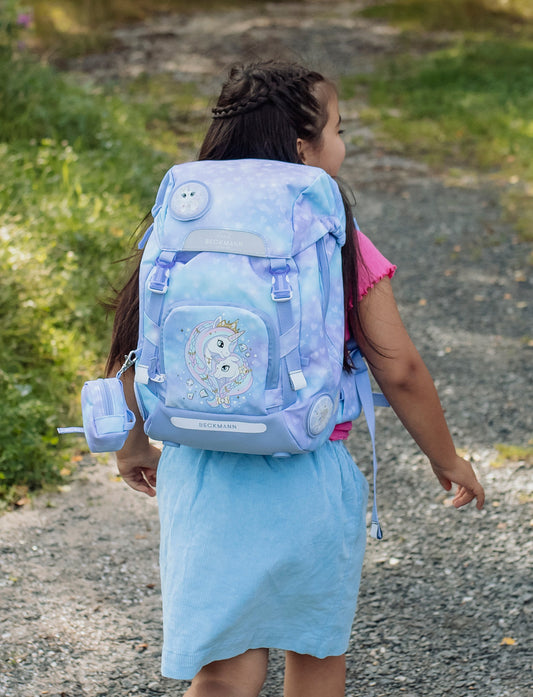 Ghiozdan, rucsac ergonomic pentru școală, Clasic, Unicorn Princess Ice Blue