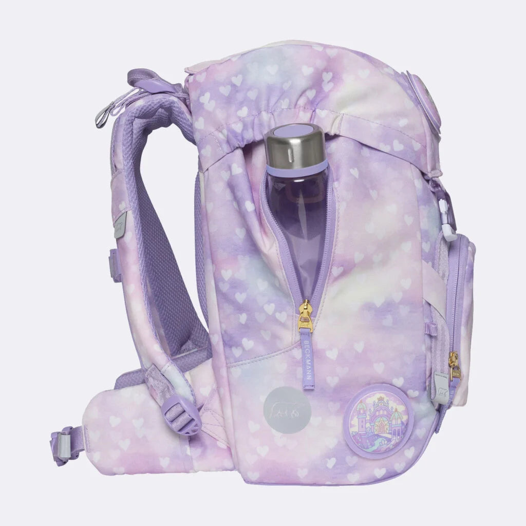 Ghiozdan ergonomic Beckmann pentru școală, Clasic, Unicorn Princess Purple