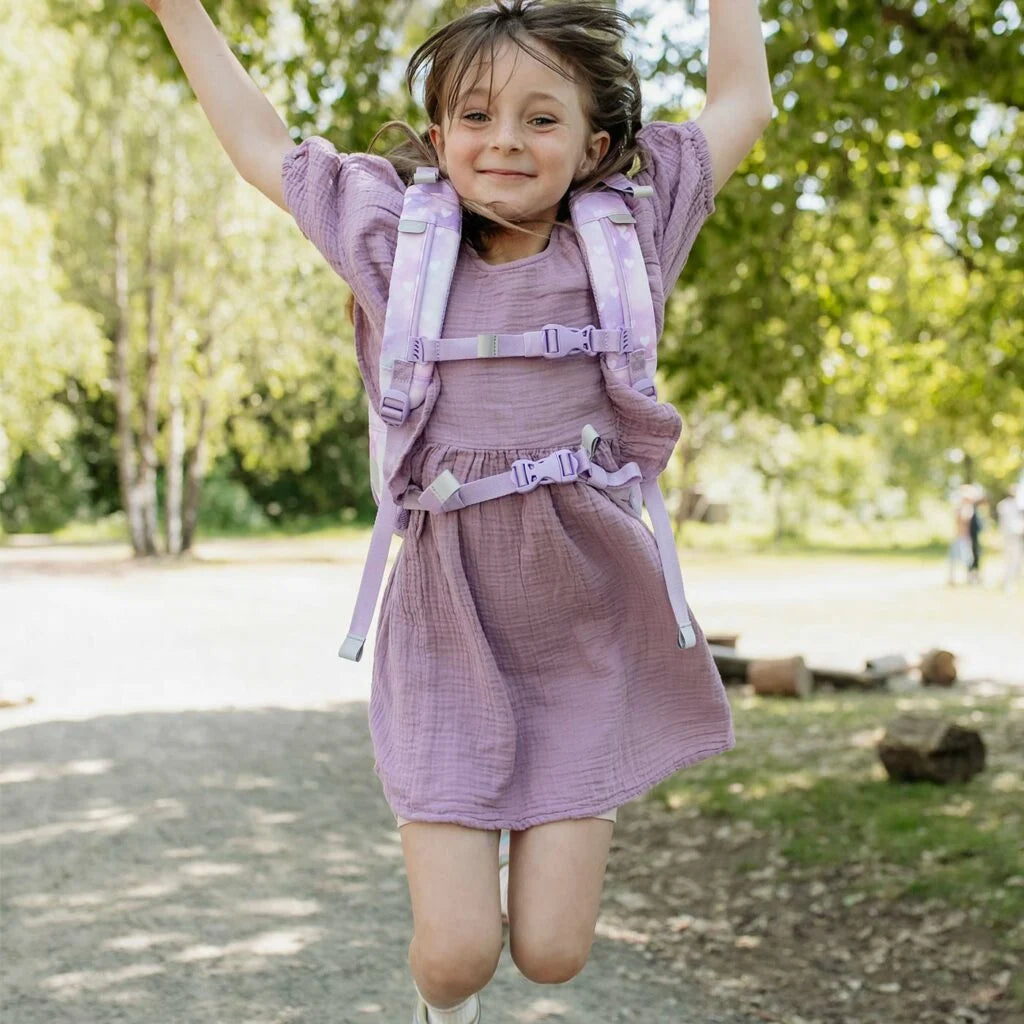 Ghiozdan ergonomic Beckmann pentru școală, Clasic, Unicorn Princess Purple