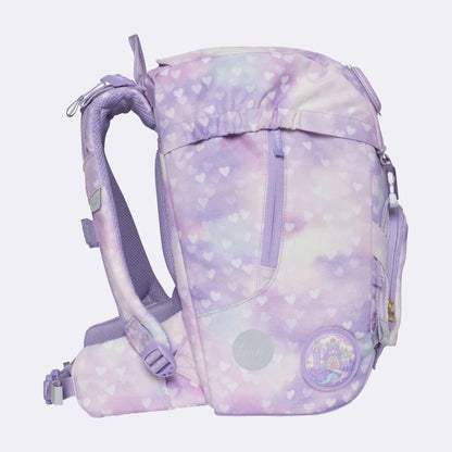 Ghiozdan ergonomic Beckmann pentru școală, Clasic, Unicorn Princess Purple