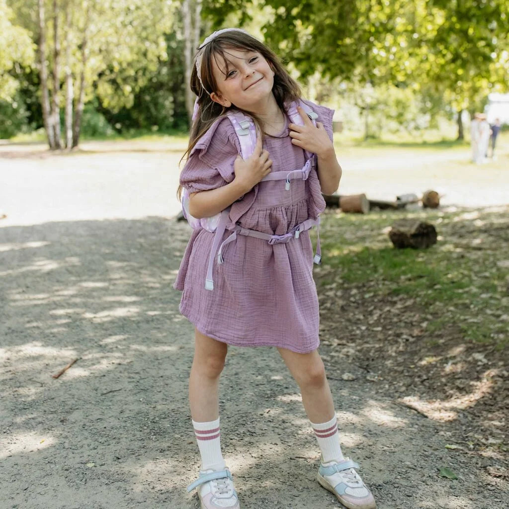 Ghiozdan ergonomic Beckmann pentru școală, Clasic, Unicorn Princess Purple