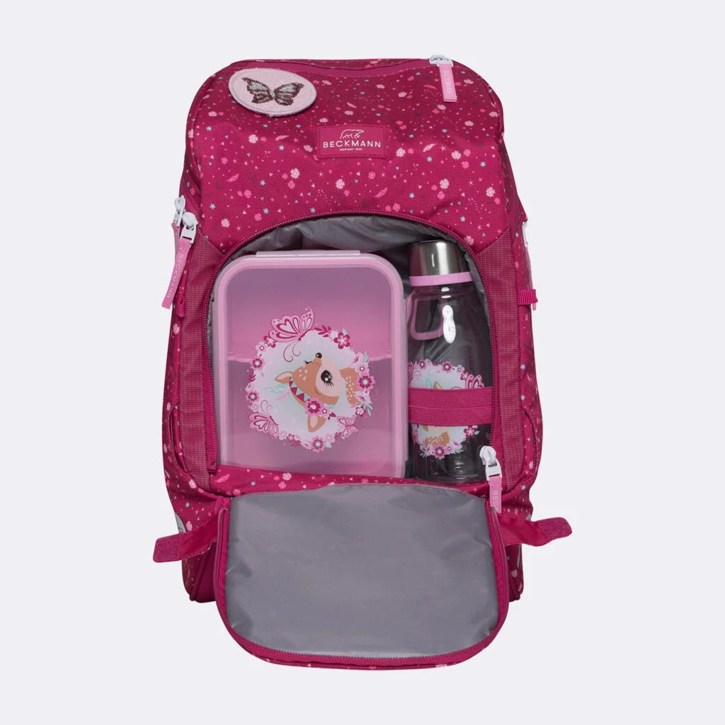 Ghiozdan, rucsac ergonomic cu pernǎ de aer Beckmann, Active Air FLX, Forest Deer Red