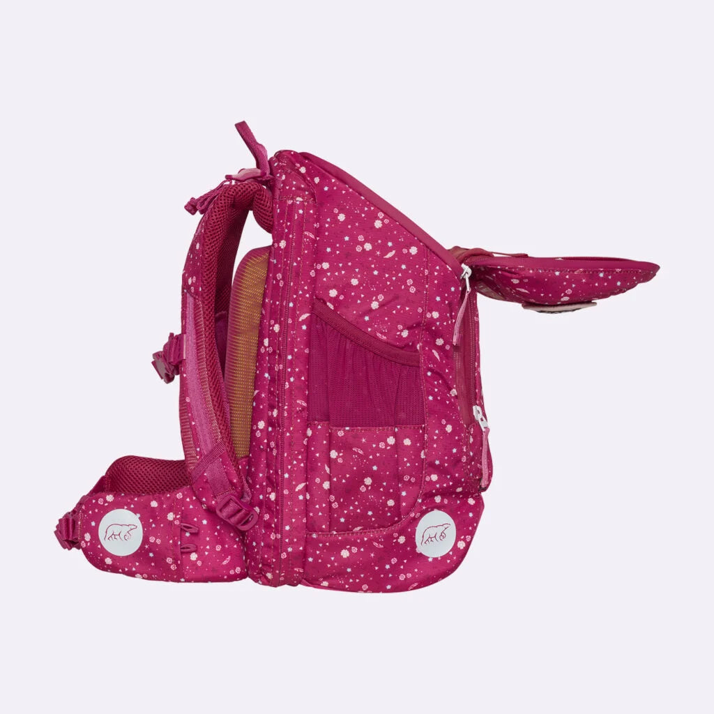 Ghiozdan, rucsac ergonomic cu pernǎ de aer Beckmann, Active Air FLX, Forest Deer Red