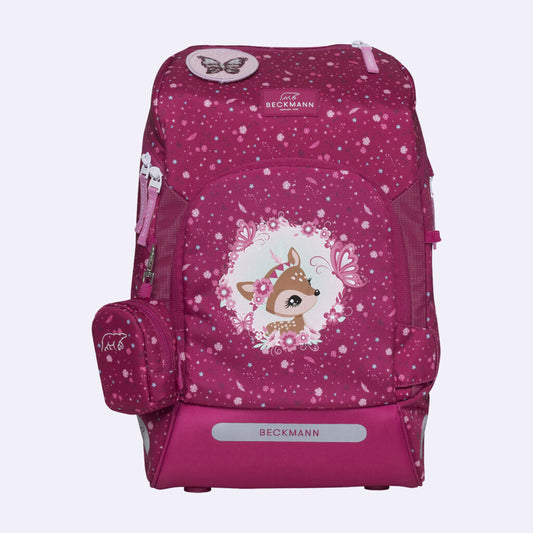 Ghiozdan, rucsac ergonomic cu perna de aer Beckmann, Active Air FLX, Forest Deer Red