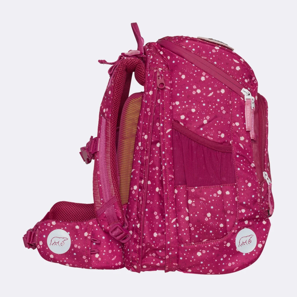 Ghiozdan, rucsac ergonomic cu pernǎ de aer Beckmann, Active Air FLX, Forest Deer Red