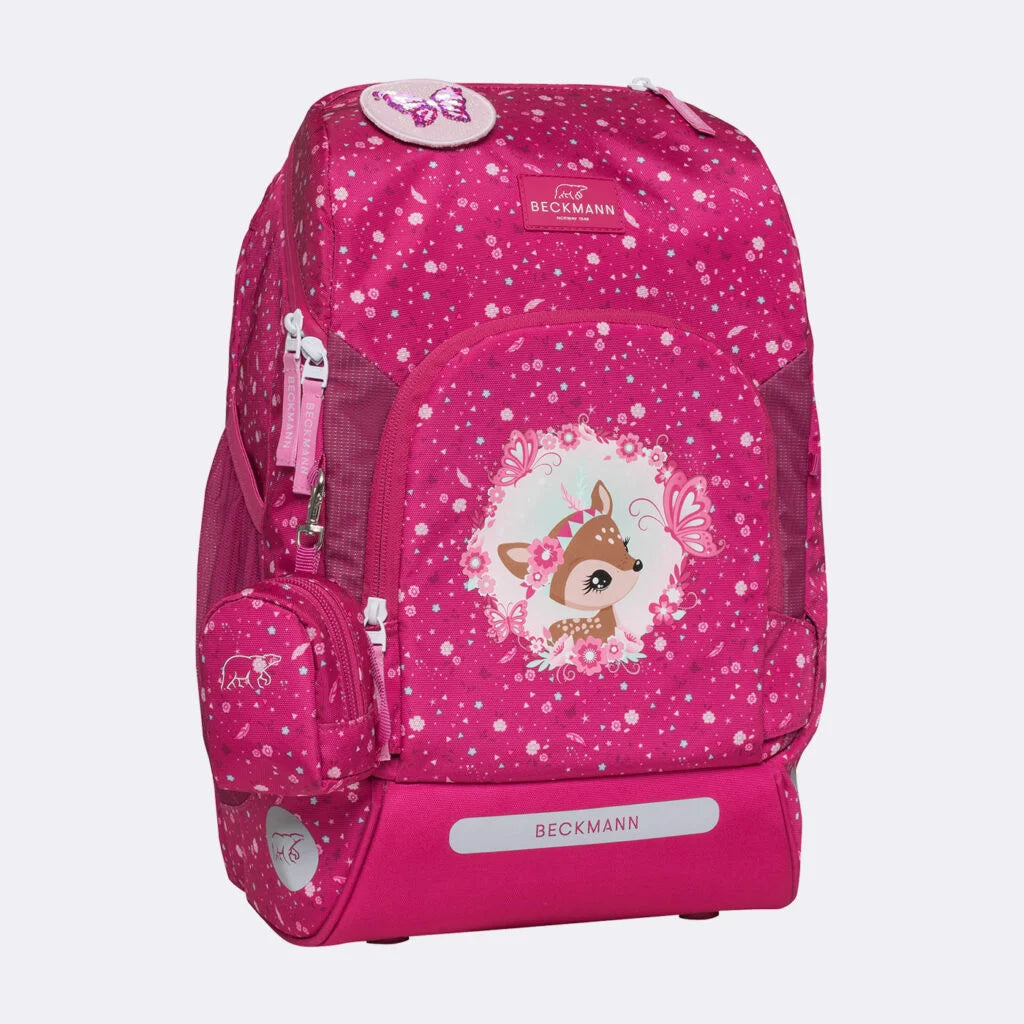 Ghiozdan, rucsac ergonomic cu pernǎ de aer Beckmann, Active Air FLX, Forest Deer Red