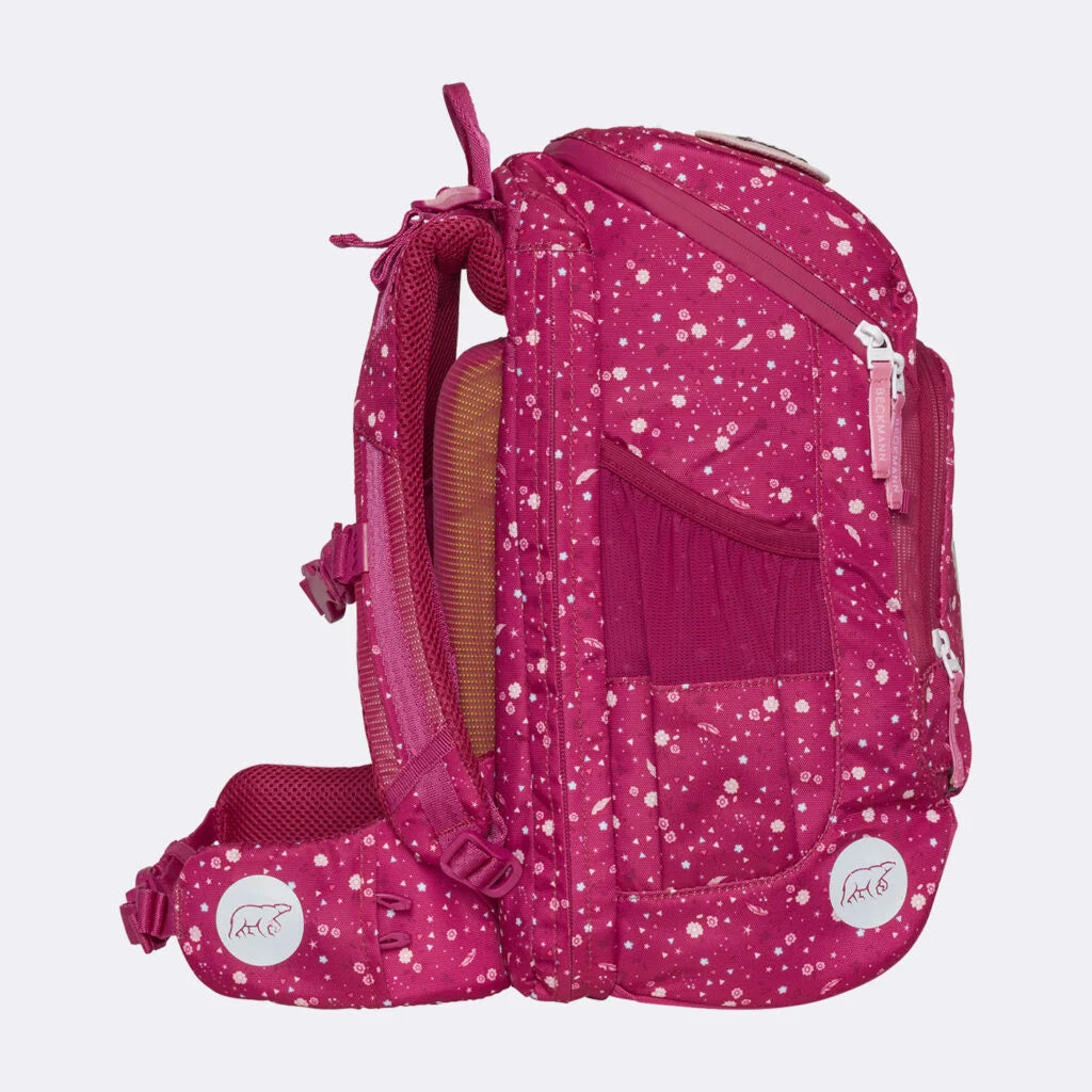 Ghiozdan, rucsac ergonomic cu pernǎ de aer Beckmann, Active Air FLX, Forest Deer Red