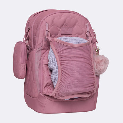 Ghiozdan, rucsac ergonomic Beckmann, Sport Air, Padded hearts rose