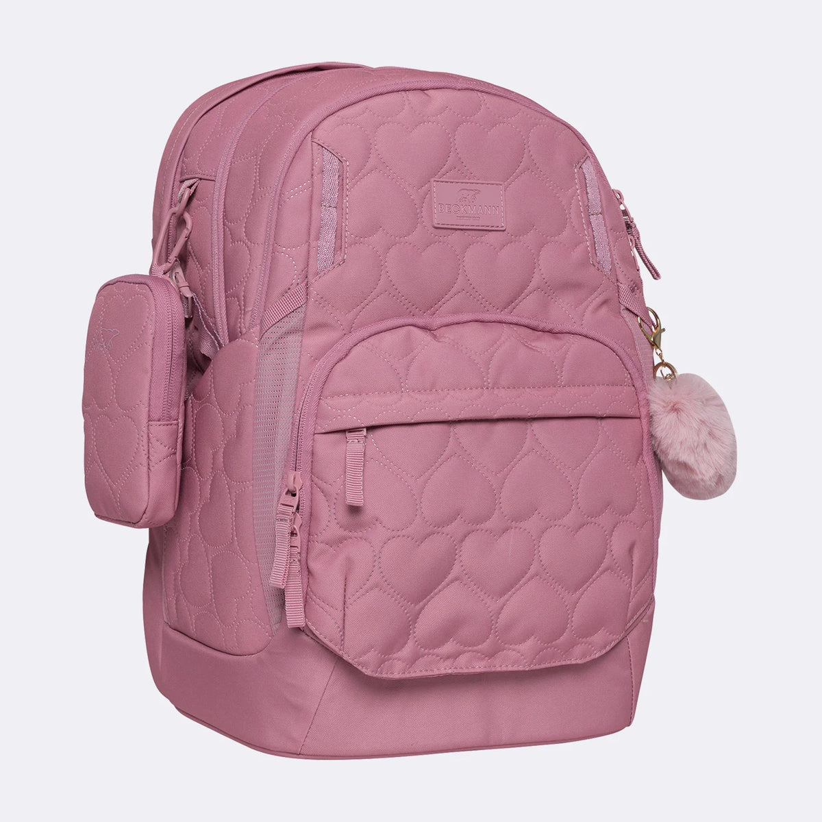Ghiozdan, rucsac ergonomic Beckmann, Sport Air, Padded hearts rose