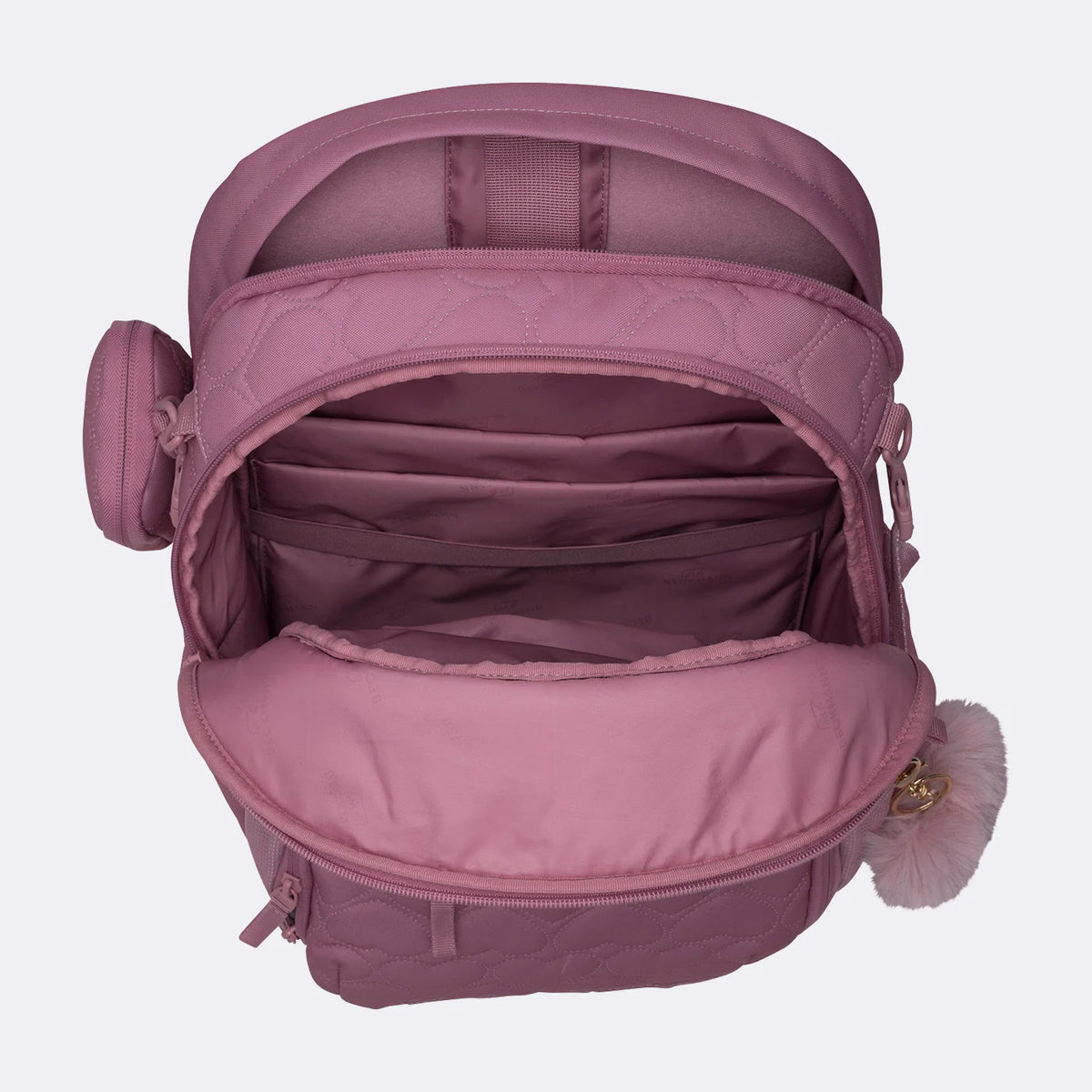 Ghiozdan, rucsac ergonomic Beckmann, Sport Air, Padded hearts rose
