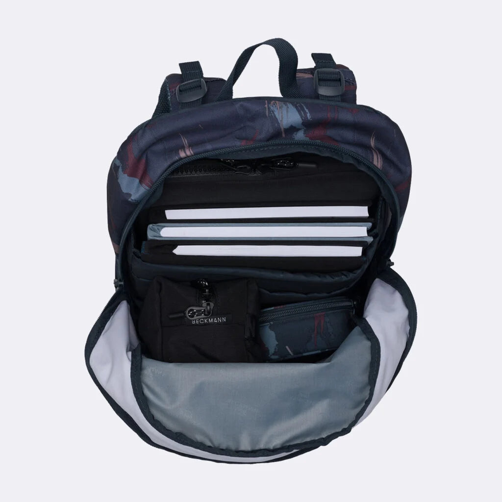 Ghiozdan, rucsac ergonomic Beckmann, 30L, SPORT JUNIOR BLUE BRUSH
