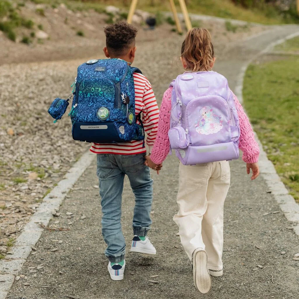 Ghiozdan, rucsac ergonomic cu pernǎ de aer Beckmann Active Air FLX, Candy